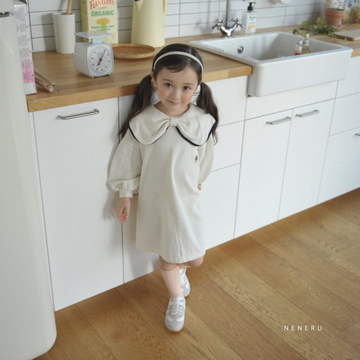 Neneru - Korean Children Fashion - #fashionkids - New Ribbon One-piece - 4