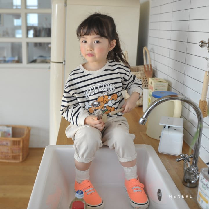 Neneru - Korean Children Fashion - #kidsshorts - Fread Stripes Tee - 11