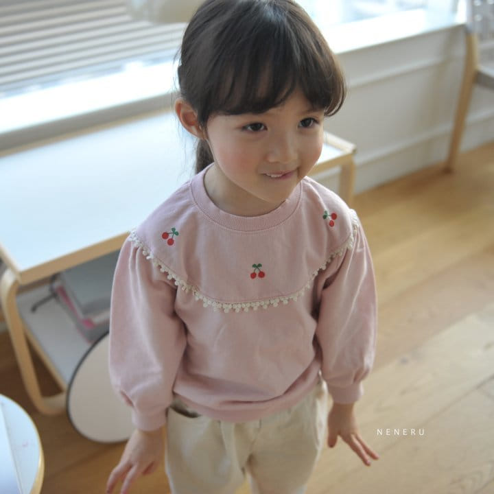 Neneru - Korean Children Fashion - #kidsshorts - Color Cherry Tee - 8
