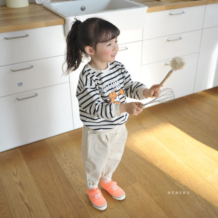Neneru - Korean Children Fashion - #kidsstore - Fread Stripes Tee - 12