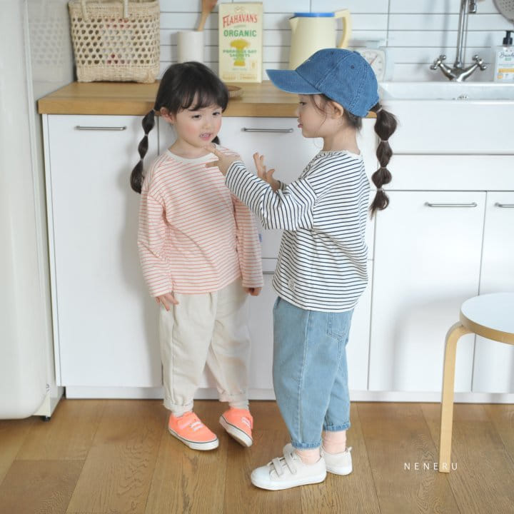 Neneru - Korean Children Fashion - #kidzfashiontrend - Basic Stripes Tee