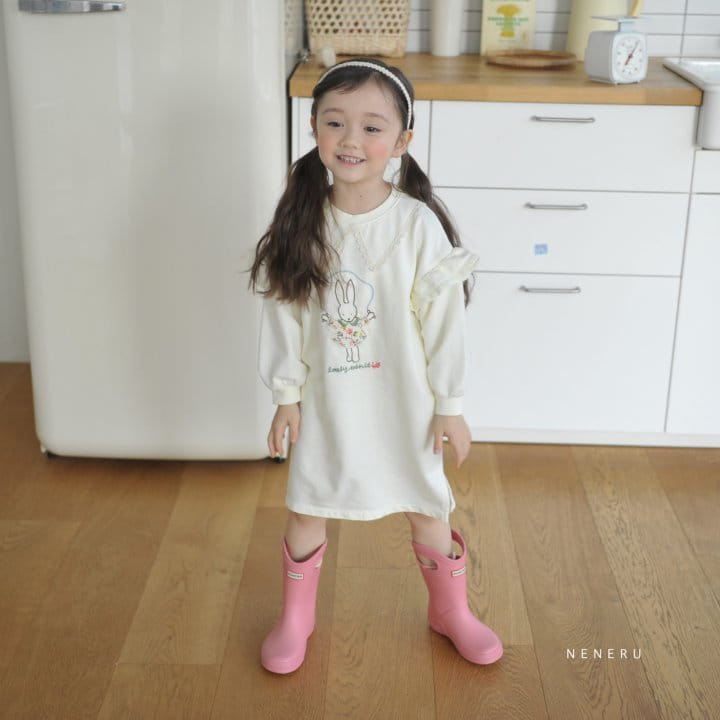 Neneru - Korean Children Fashion - #littlefashionista - Jumping Rabbit One-piece
