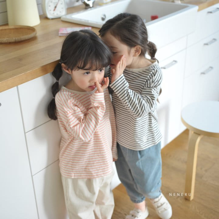 Neneru - Korean Children Fashion - #littlefashionista - Basic Stripes Tee - 4