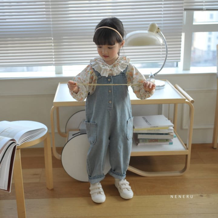 Neneru - Korean Children Fashion - #magicofchildhood - Nuk Denim Dungarees Pants - 9