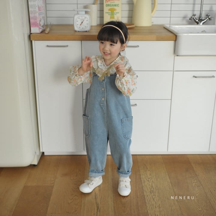 Neneru - Korean Children Fashion - #minifashionista - Nuk Denim Dungarees Pants - 10