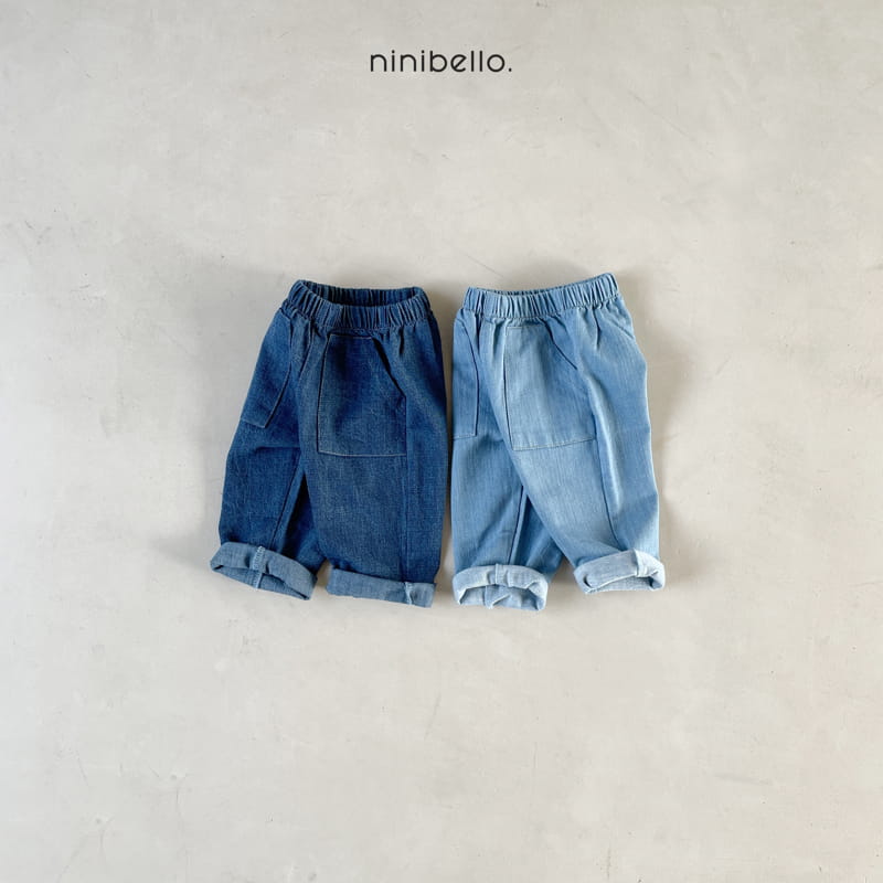 Ninibello - Korean Children Fashion - #childofig - Denim Pocket Jeans - 2