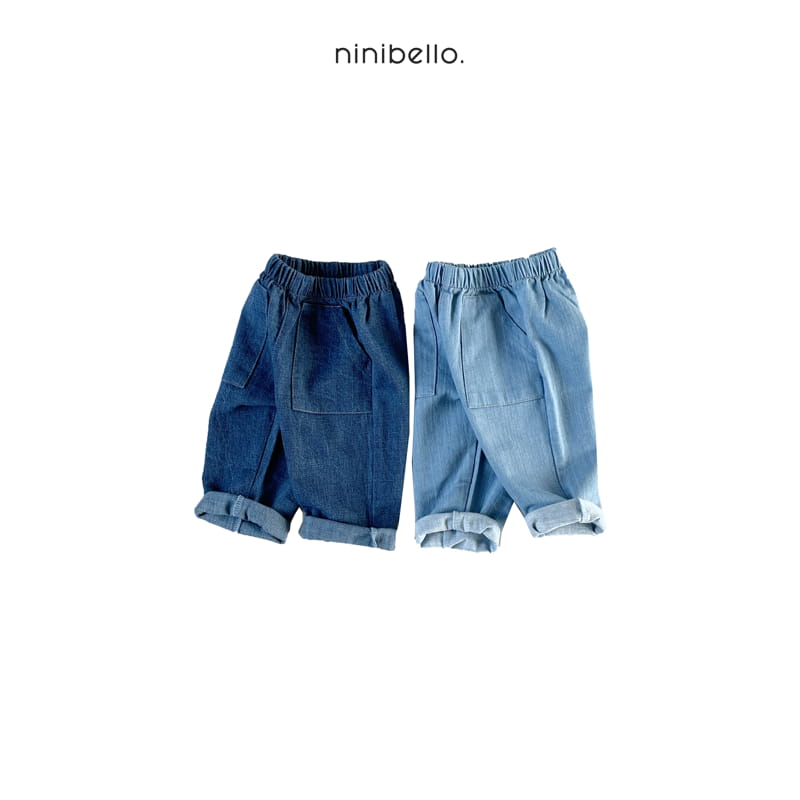 Ninibello - Korean Children Fashion - #childofig - Denim Pocket Jeans - 3