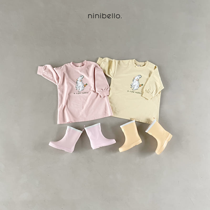 Ninibello - Korean Children Fashion - #childrensboutique - Rabbit Sweatshirt One-piece - 9