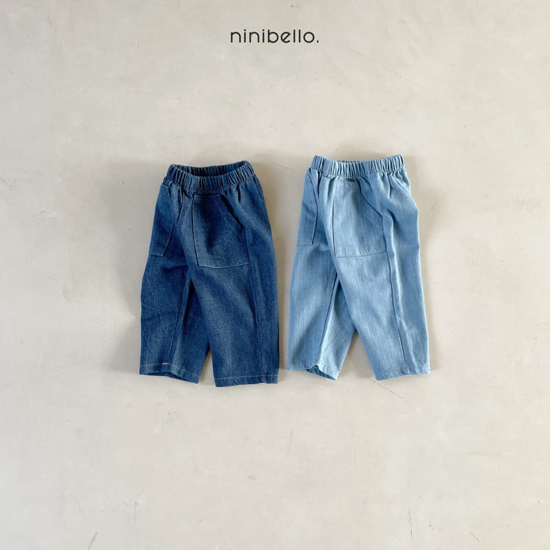 Ninibello - Korean Children Fashion - #childofig - Denim Pocket Jeans - 4