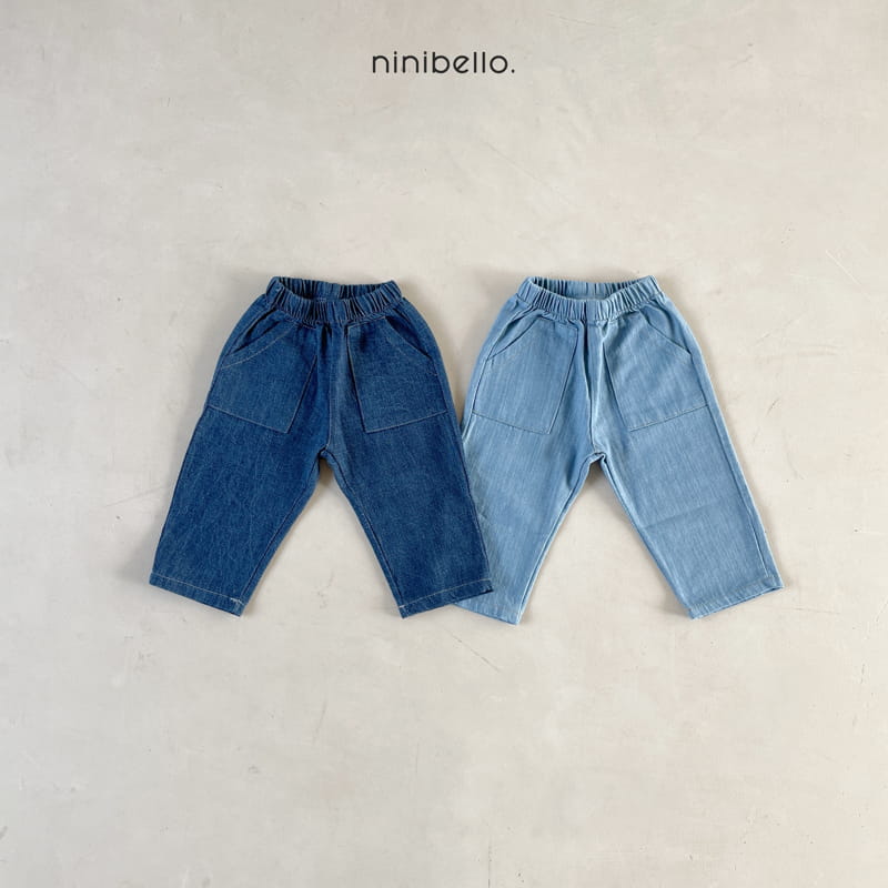Ninibello - Korean Children Fashion - #designkidswear - Denim Pocket Jeans - 5