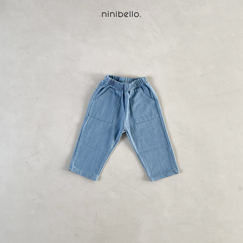 Ninibello - Korean Children Fashion - #discoveringself - Denim Pocket Jeans - 6
