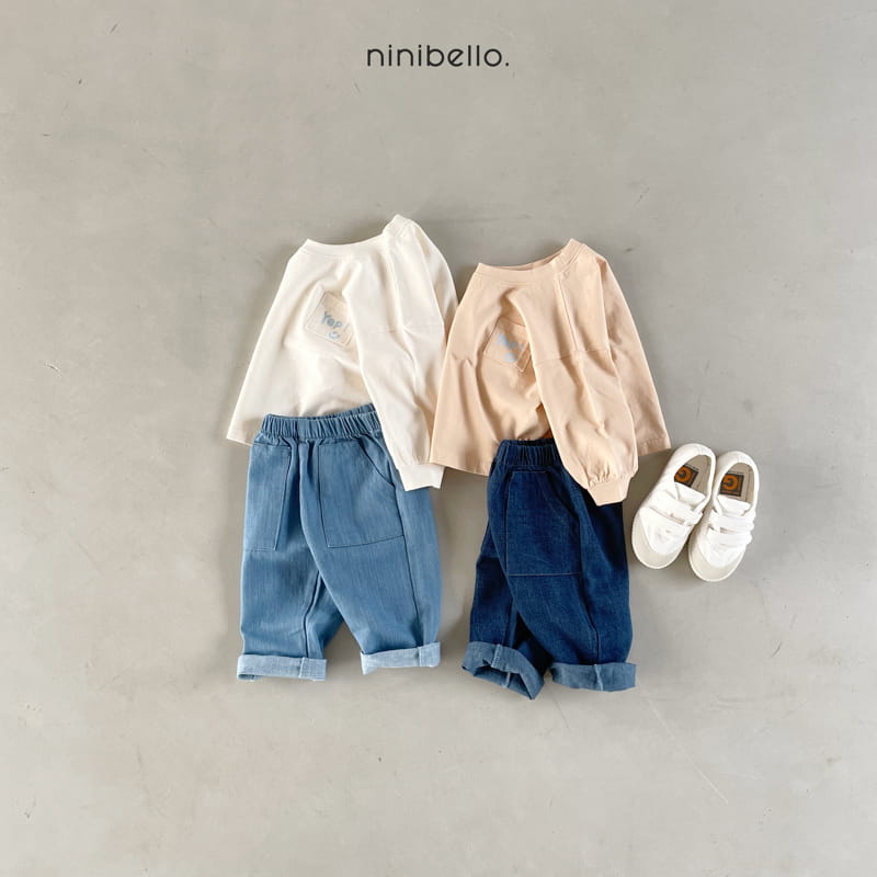 Ninibello - Korean Children Fashion - #kidsshorts - Denim Pocket Jeans - 8