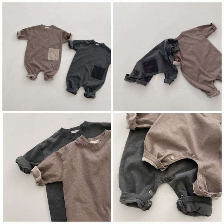 Nunubiel - Korean Baby Fashion - #babyoninstagram - Pocket Bodysuit - 2