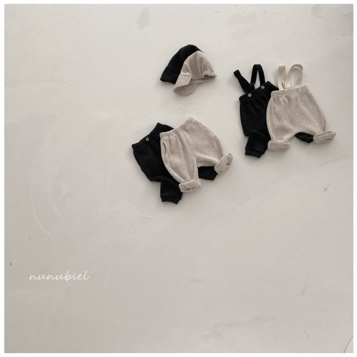 Nunubiel - Korean Baby Fashion - #babyoutfit - Baby Croiffle Suspender Pants - 2