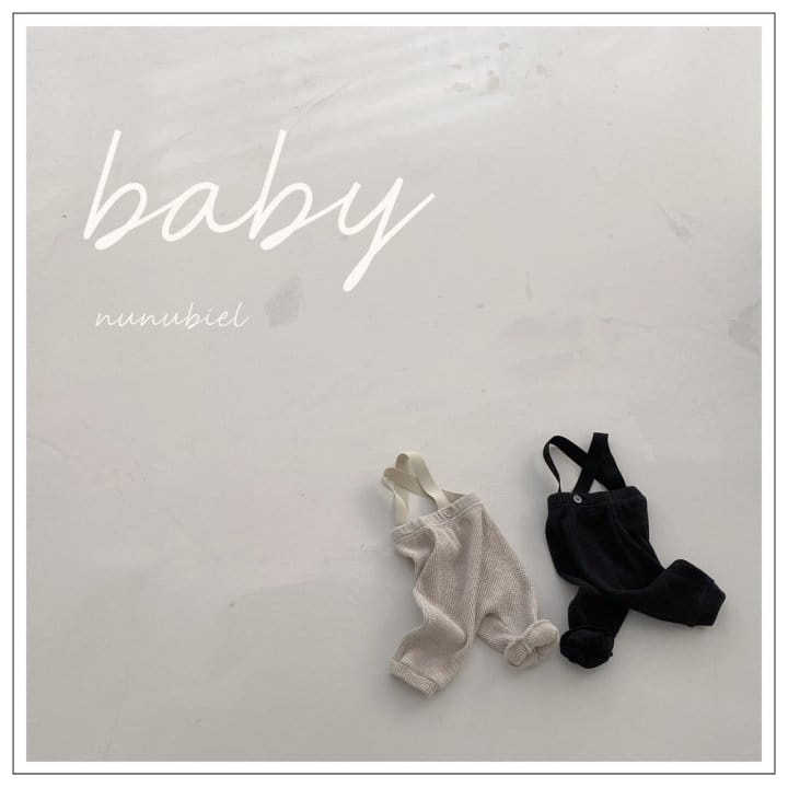 Nunubiel - Korean Baby Fashion - #babywear - Baby Croiffle Suspender Pants - 4