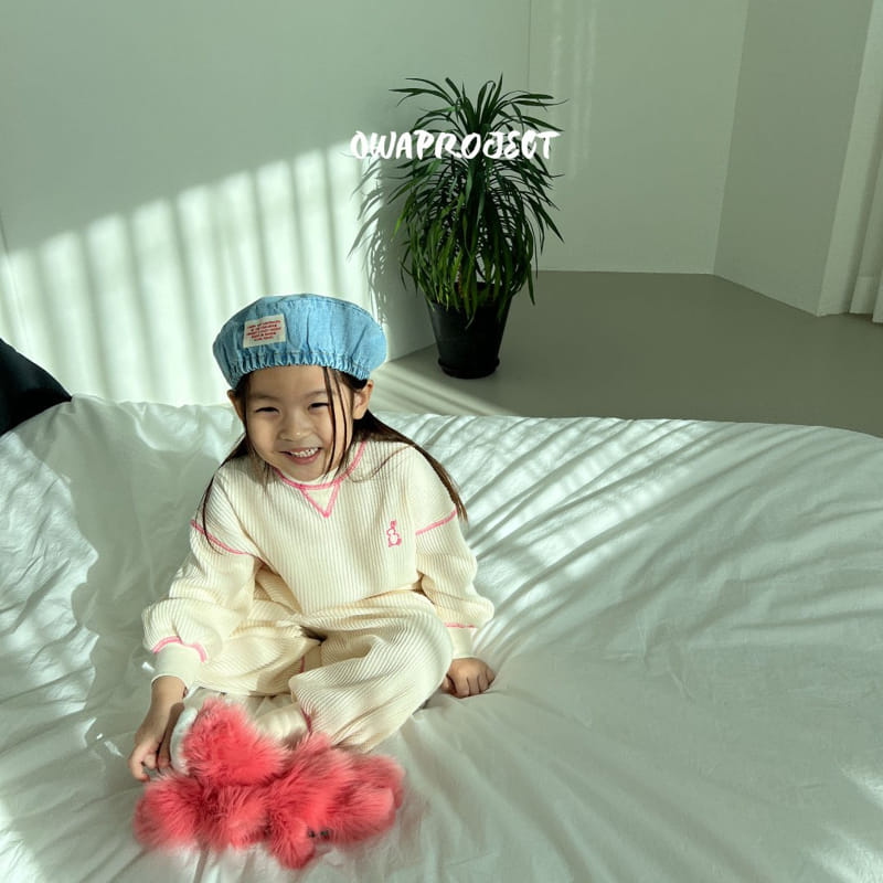 O Wa - Korean Children Fashion - #Kfashion4kids - Denim Beret Hat - 11