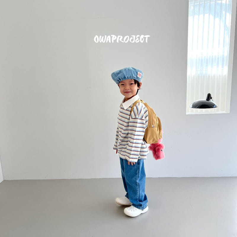 O Wa - Korean Children Fashion - #kidsshorts - Multi Collar Tee - 5