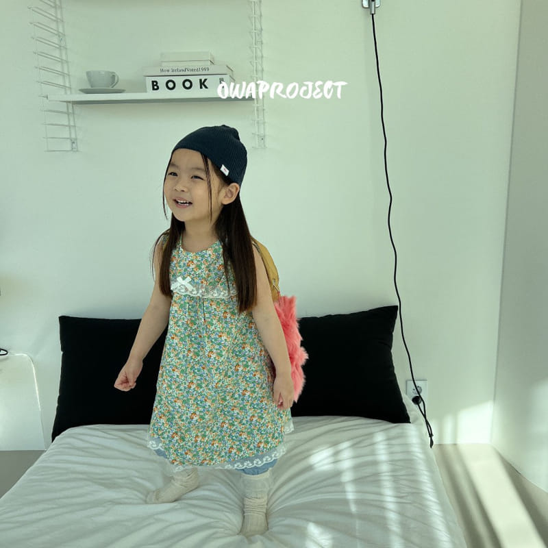 O Wa - Korean Children Fashion - #kidsshorts - Ribbon One-piece - 4