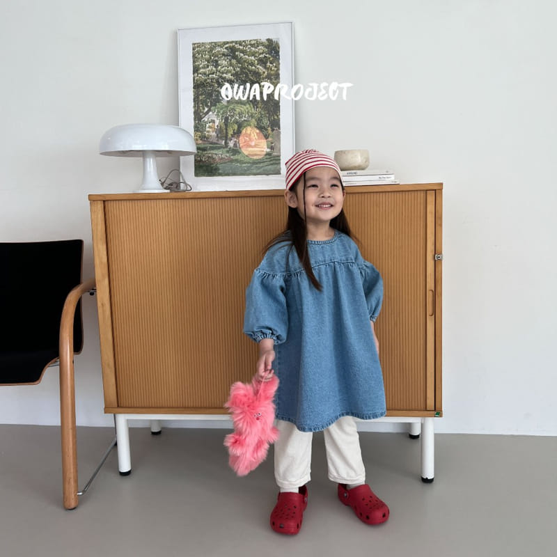O Wa - Korean Children Fashion - #minifashionista - Denim One-piece - 8