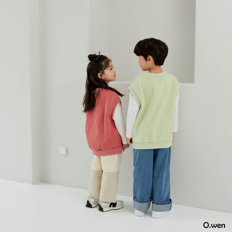 O Wen - Korean Children Fashion - #Kfashion4kids - M Sweatshirt Vest - 6