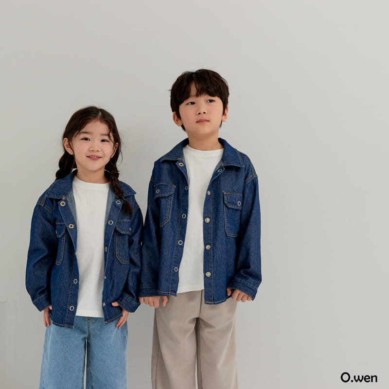 O Wen - Korean Children Fashion - #kidzfashiontrend - 1616 Denim Shirt - 4