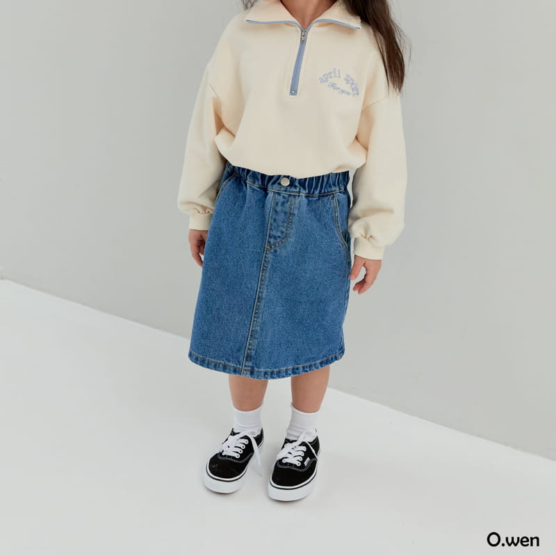 O Wen - Korean Children Fashion - #childofig - Angen Denim Skirt - 5