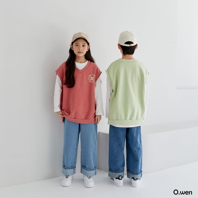 O Wen - Korean Children Fashion - #childofig - M Sweatshirt Vest - 12