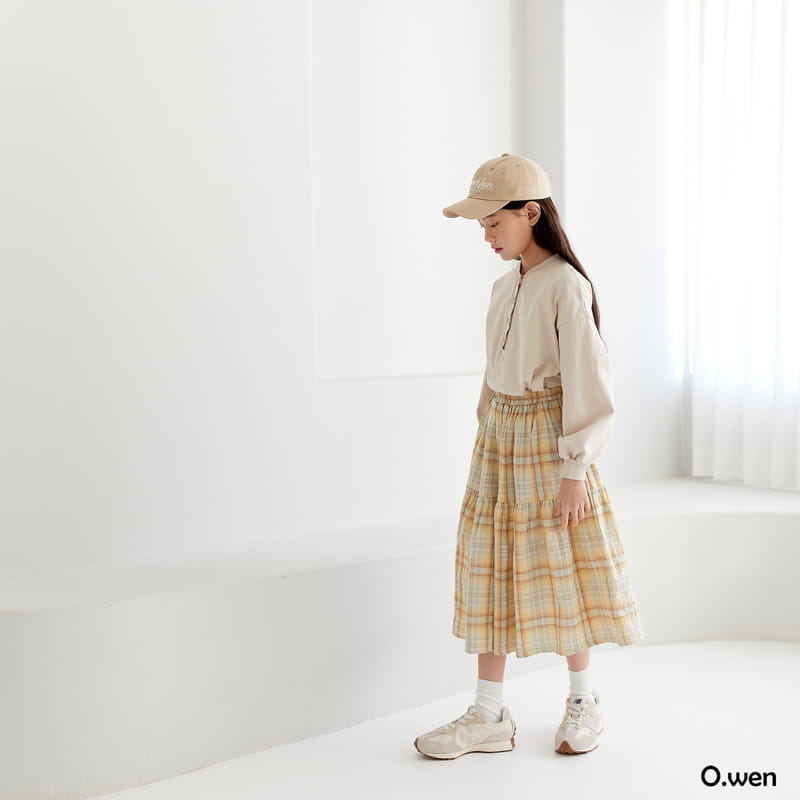 O Wen - Korean Children Fashion - #childofig - Spring Check Skirt - 8