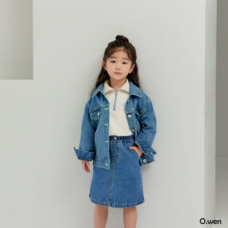 O Wen - Korean Children Fashion - #childrensboutique - Angen Denim Skirt - 6