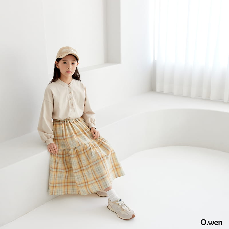 O Wen - Korean Children Fashion - #childrensboutique - Spring Check Skirt - 10