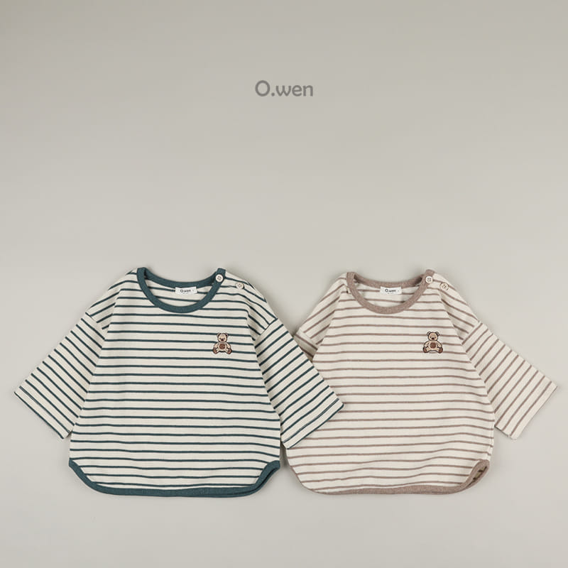O Wen - Korean Children Fashion - #designkidswear - Bebe Poke Stripes Tee - 3