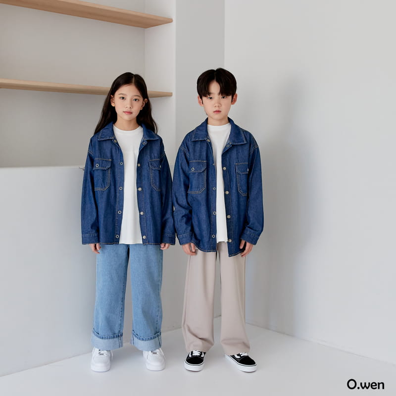 O Wen - Korean Children Fashion - #designkidswear - 1616 Denim Shirt - 12