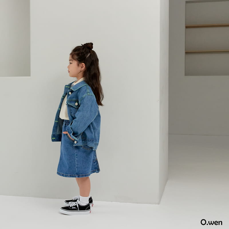 O Wen - Korean Children Fashion - #discoveringself - Angen Denim Skirt - 8