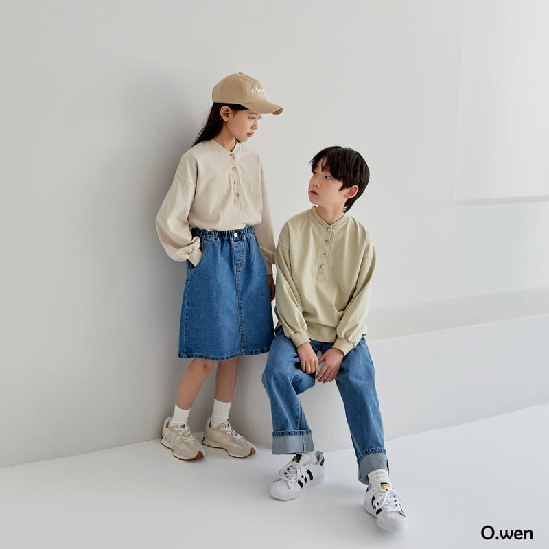 O Wen - Korean Children Fashion - #fashionkids - Union Button Tee - 12