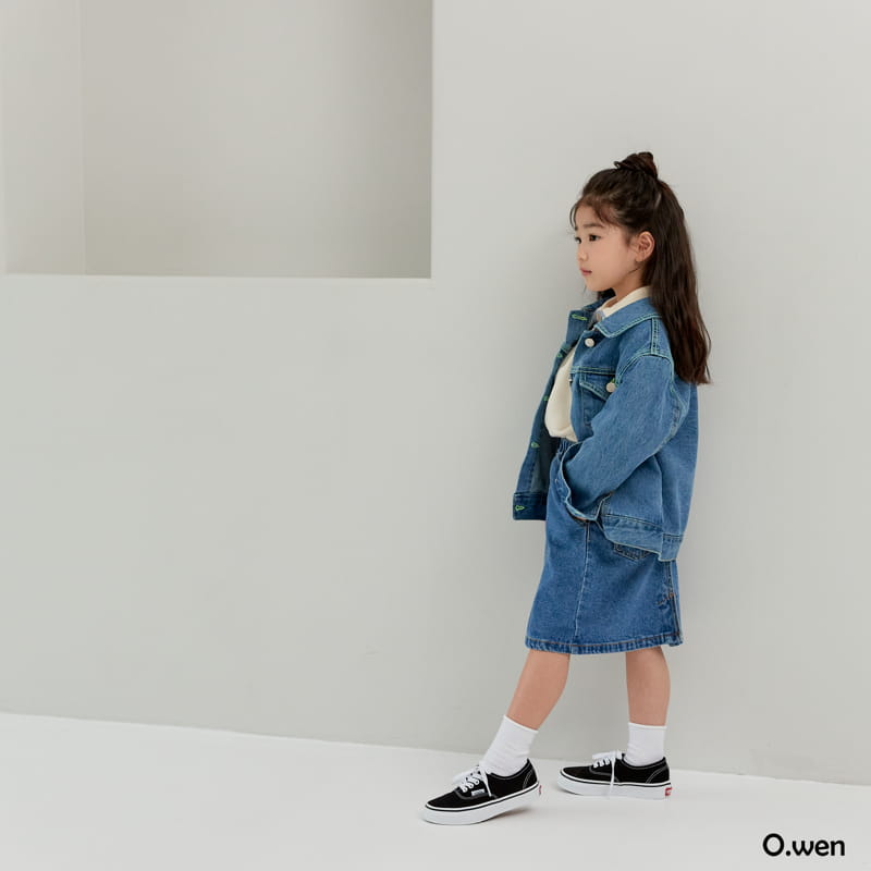O Wen - Korean Children Fashion - #kidsshorts - Angen Denim Skirt - 10