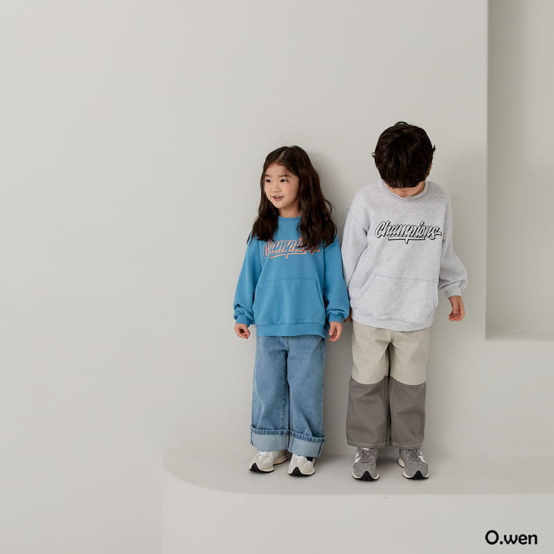 O Wen - Korean Children Fashion - #kidsshorts - Champion Sweatshirt - 5