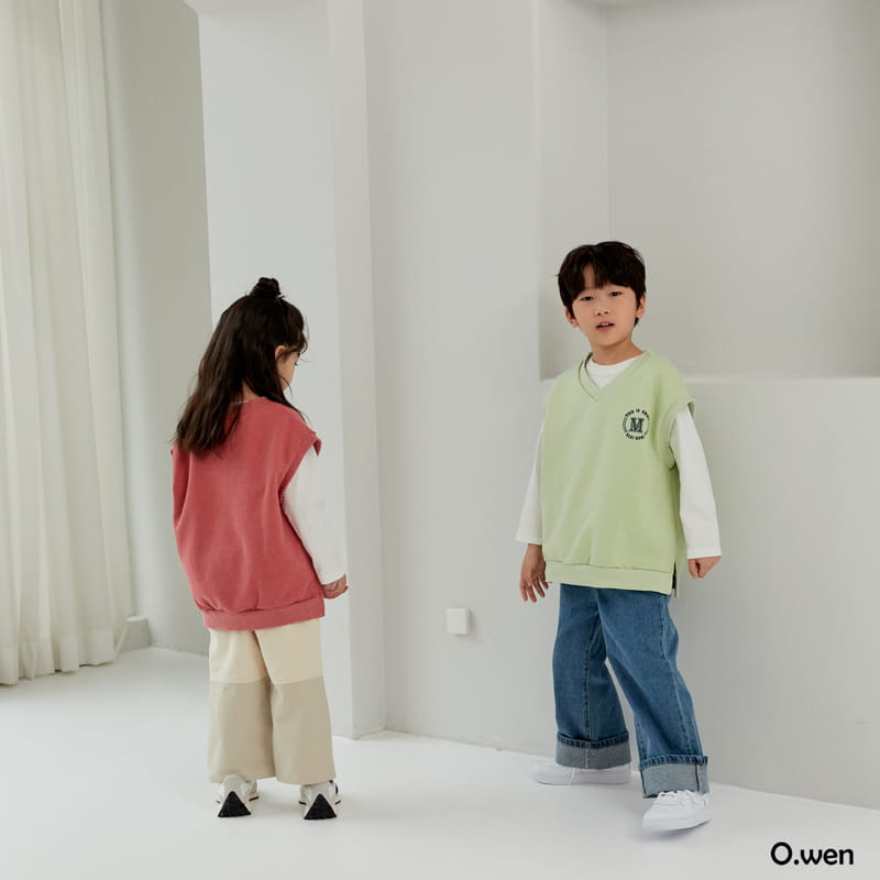 O Wen - Korean Children Fashion - #kidsshorts - M Sweatshirt Vest - 3