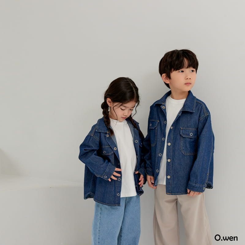 O Wen - Korean Children Fashion - #kidsshorts - 1616 Denim Shirt