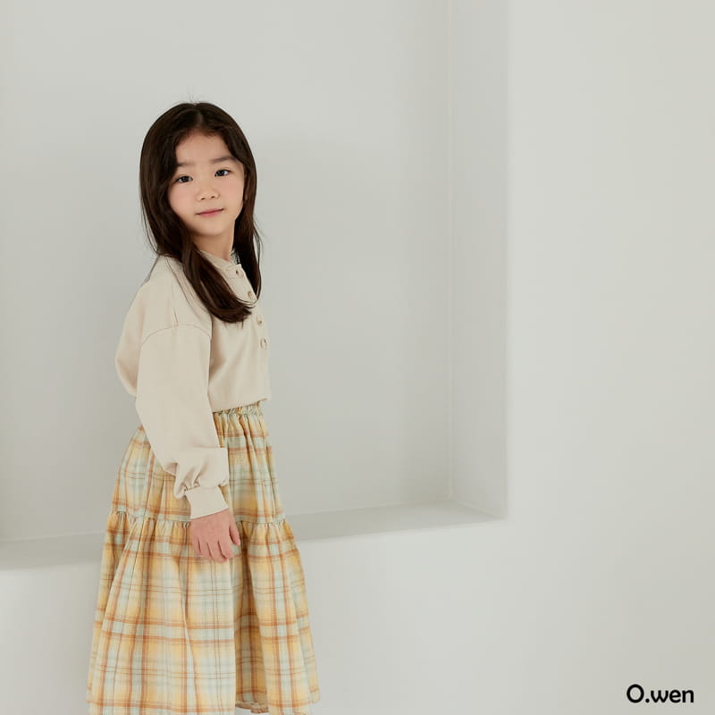 O Wen - Korean Children Fashion - #kidsstore - Spring Check Skirt