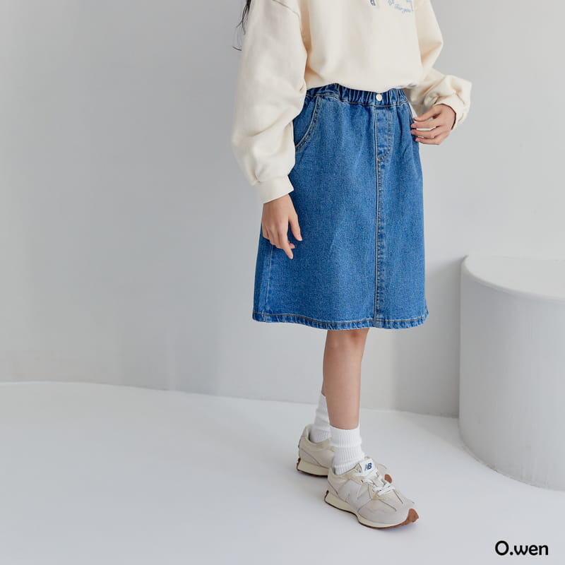 O Wen - Korean Children Fashion - #kidzfashiontrend - Angen Denim Skirt - 12