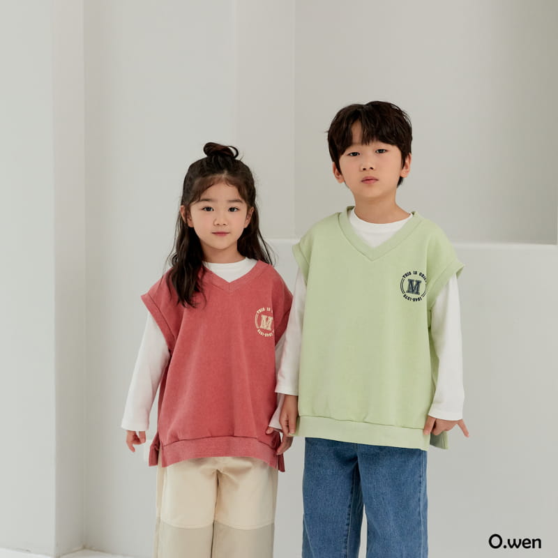 O Wen - Korean Children Fashion - #kidzfashiontrend - M Sweatshirt Vest - 5