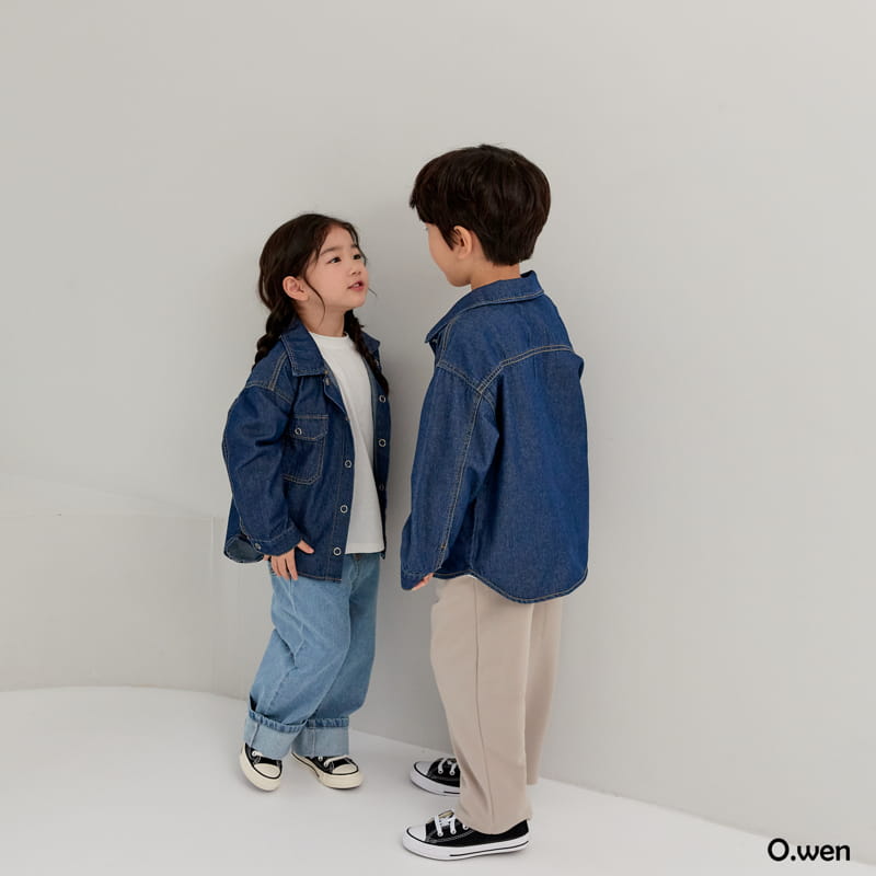 O Wen - Korean Children Fashion - #kidzfashiontrend - 1616 Denim Shirt - 3