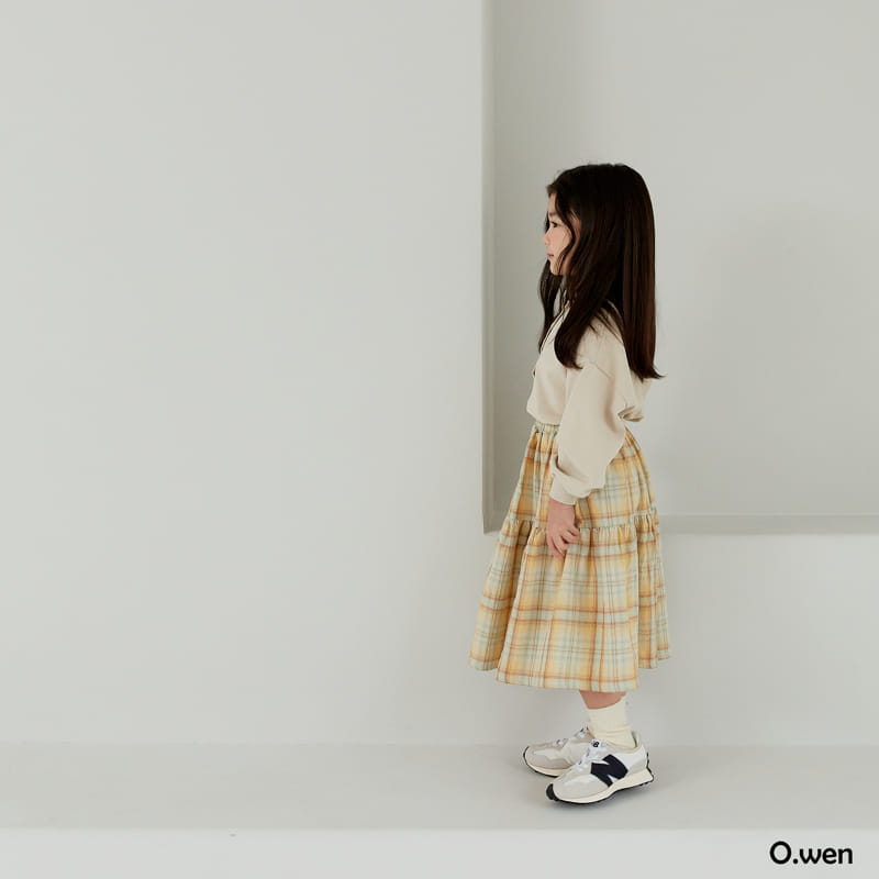 O Wen - Korean Children Fashion - #kidzfashiontrend - Spring Check Skirt - 2