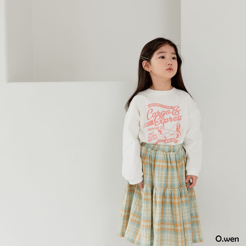 O Wen - Korean Children Fashion - #Kfashion4kids - Spring Check Skirt - 4