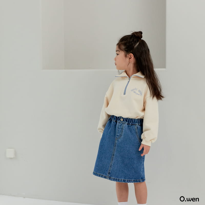 O Wen - Korean Children Fashion - #toddlerclothing - Angen Denim Skirt - 4