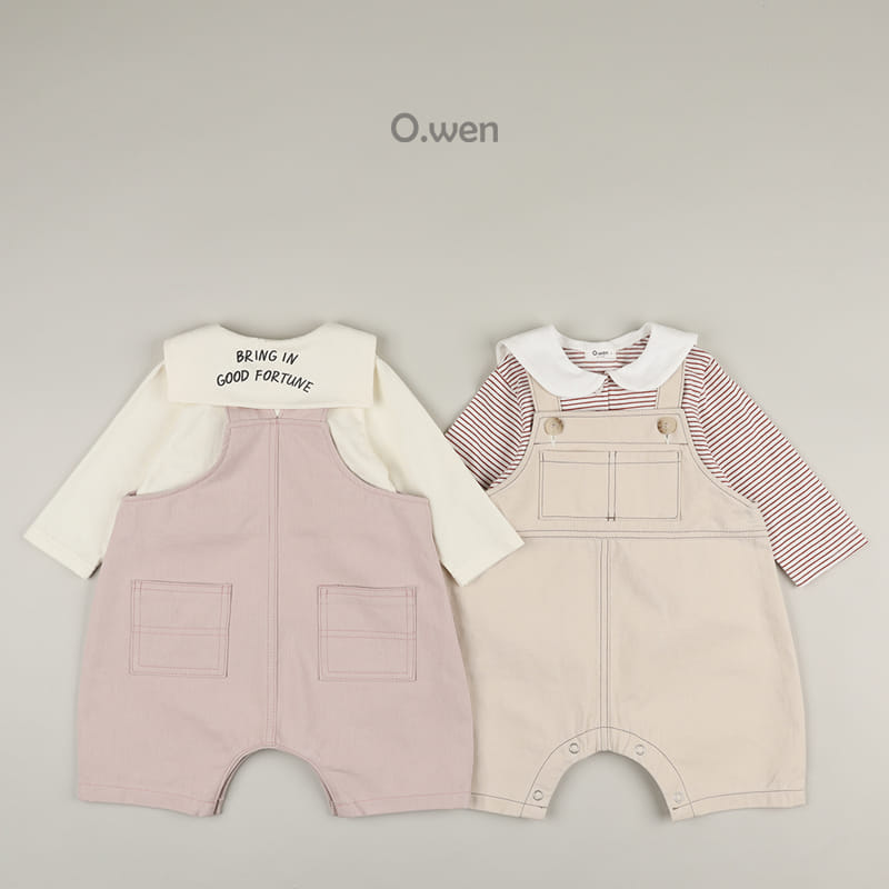 O Wen - Korean Children Fashion - #toddlerclothing - Bebe Sailor Collar Tee - 10