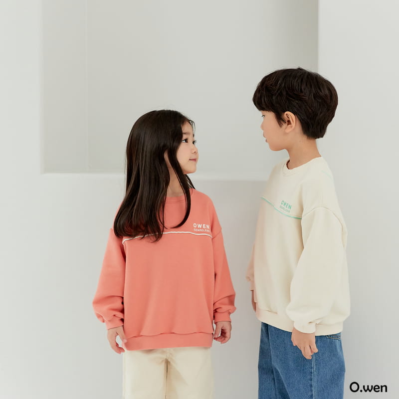 O Wen - Korean Children Fashion - #toddlerclothing - Color pping Stripes Sweatshirt - 2
