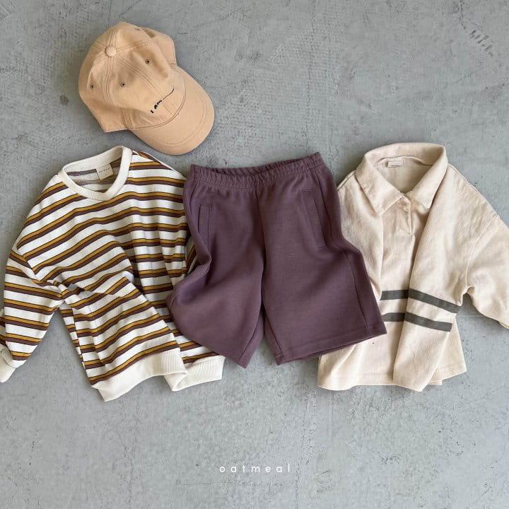 Oatmeal - Korean Children Fashion - #childofig - Tone Stripes Sweatshirt - 12