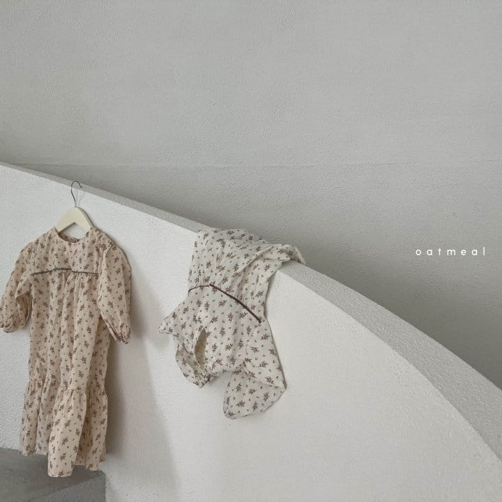Oatmeal - Korean Children Fashion - #discoveringself - Nova Flower One-piece - 12