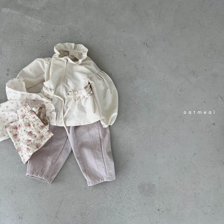 Oatmeal - Korean Children Fashion - #fashionkids - Judy Slit Pants - 3